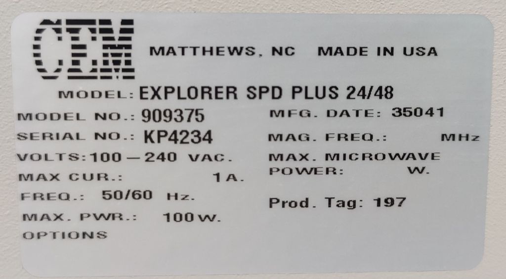 CEM Explorer SP-D Plus 24/48