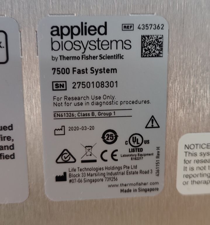 Applied Biosystems 7500 Fast Real-Time PCR-System