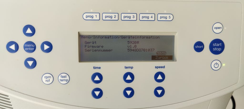 Eppendorf Zentrifuge 5920 R - Kühlzentrifuge