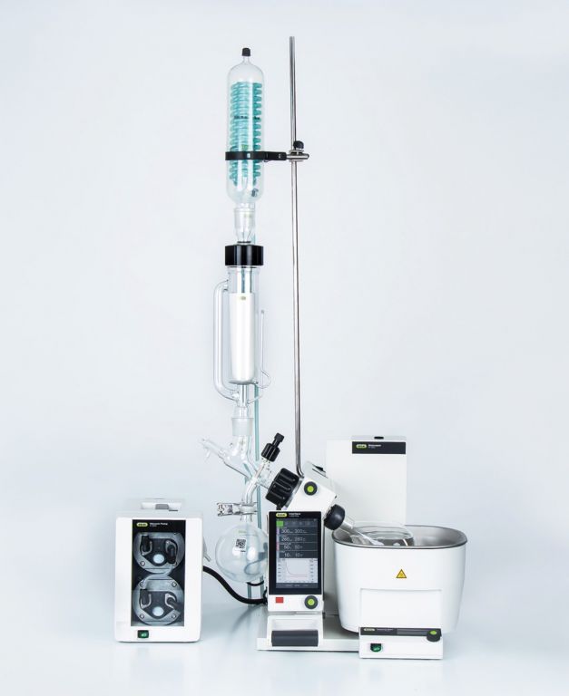 Büchi R-300 with I-300 Pro Controller, Woulffsche Bottle, with Soxhlet Extraction Glass