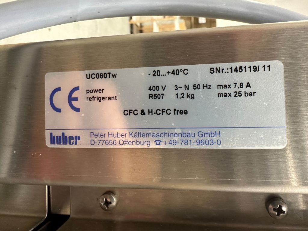 Huber UniChiller UC060Tw, 6kW cooling capacity, 2kW Heating Capacity