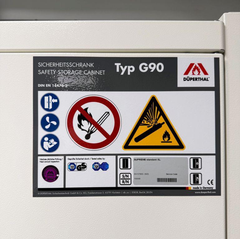 Waldner Scala G90 Gasflaschenschrank für 4 Gasflaschen 1200x610x2030mm, Baujahr 2023