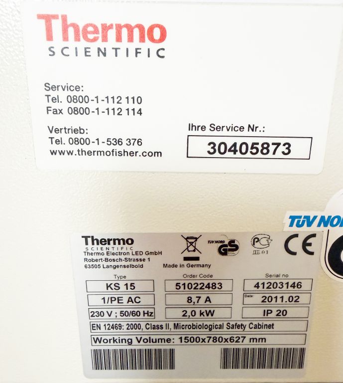 Herasafe KS 15 mikrobiologische Sicherheitswerkbank KL2  Baujahr 2011, neue Filter, UV