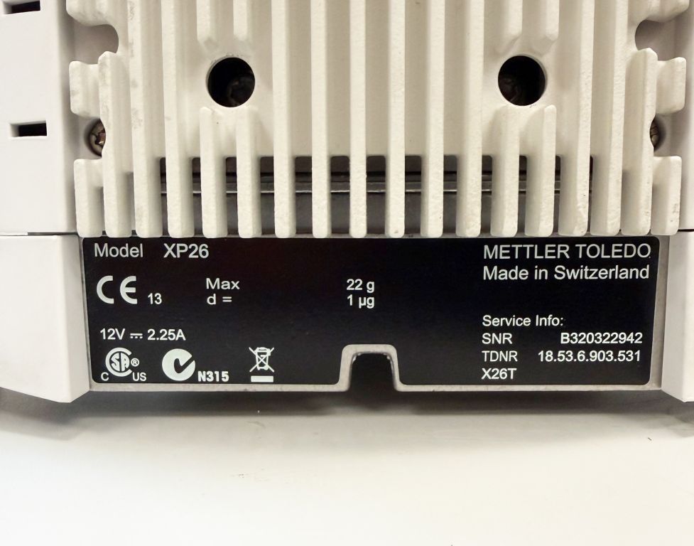 Mettler Toledo XP26 Excellence Plus XP Micro Balance 22g x .001mg