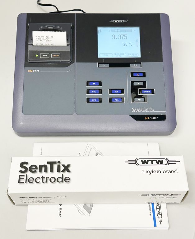 WTW inoLab® pH 7310P laboratory pH meter in mint condition with new SenTix41 electrode