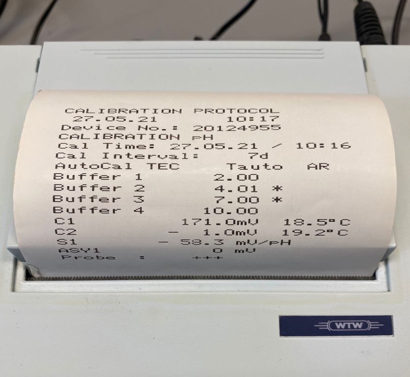 WTW InoLab ph Level 2P ph & redox Messgerät mit Drucker und ph Elektrode